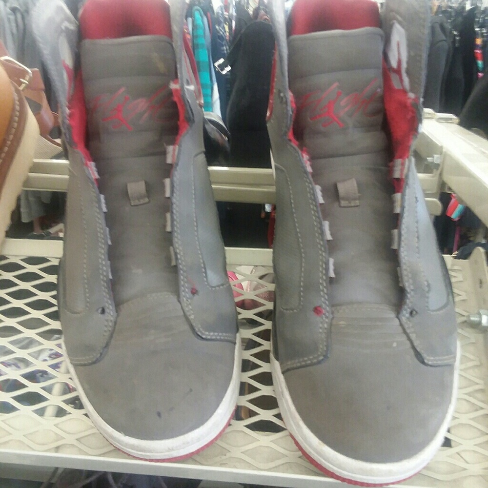 Nike gray air Jordan's size 8.5
